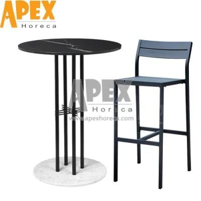 Wholesale Restaurant Bistro Outdoor Furniture Aluminum Comfort Backrest Dining Chair