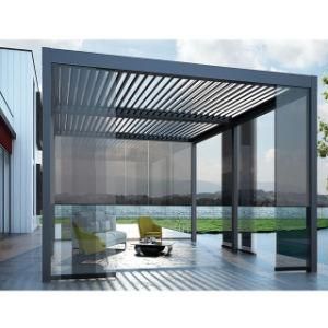 Fashion Retractable Chinese Aluminum Waterproof Adjustable Louver Roof
