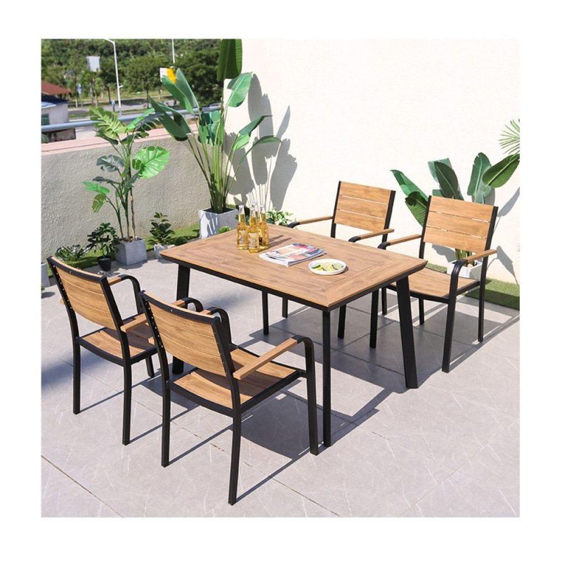 Hotel Modern Restaurant Outdoor Garden Furniture Patio Dining Table