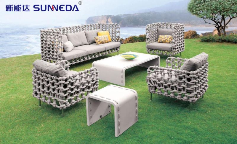 Customizable Outdoor Rattan Furniture Aluminum Patio Leisure Sofa