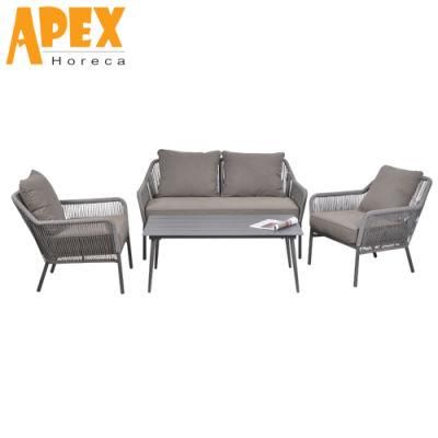 Modern Casual Design Aluminum Outdoor Dining Room Furniture Sofa Set