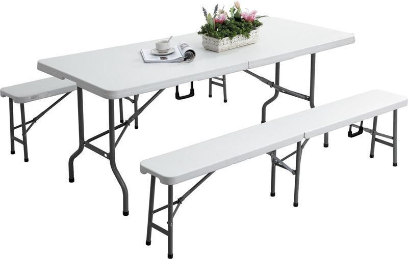Portable Plastic Folding Table for Camping, Picnic, Dining, Party