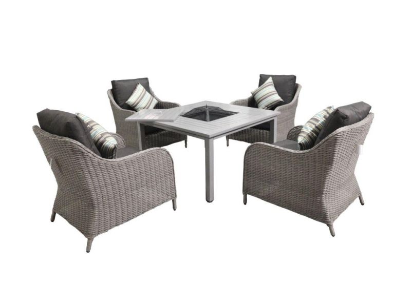 Outdoor Furniture Garden Rattan Furniture with Fire Pot