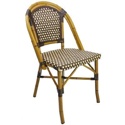 Cheap Bamboo Look Garden Chair PE Rattan Outdoor Chair