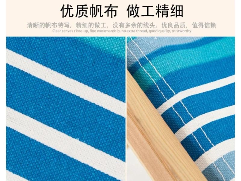 Comfortable Bamboo Folding Sun Lounger for Outdoor Beach