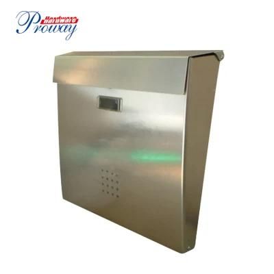 Wall Mounted Mailbox in Stainless Steel Waterproof Letter Box