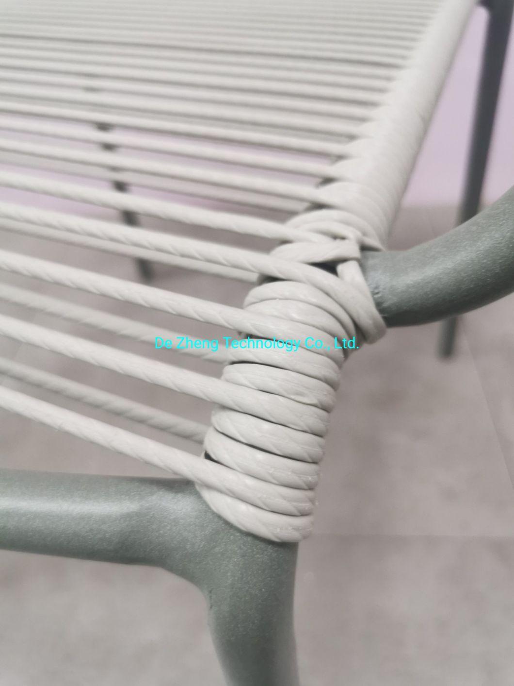 Modular Sectional Original Design Rope Aluminum Outdoor Patio Table and Chair Set Garden Furniture