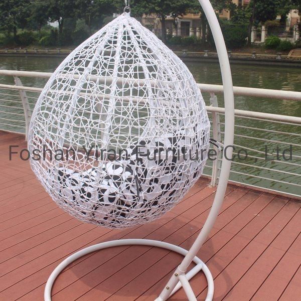 Outdoor Single Seat Garden Furniture Rattan Patio Swings Hanging