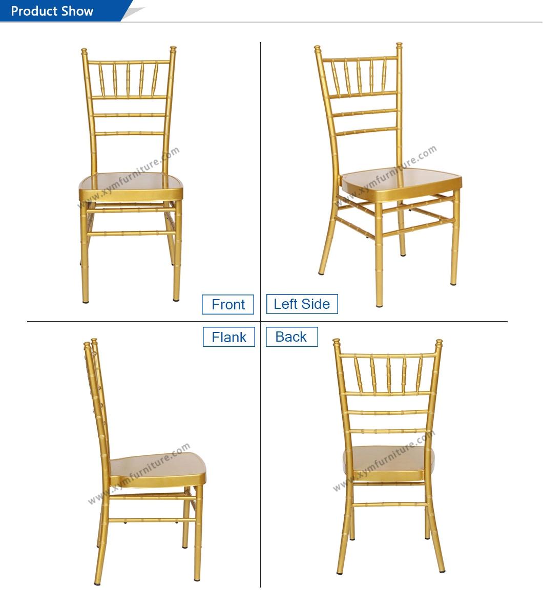 High Quality Metal Chiavari Wedding Chair Tiffany Chair with Cushion