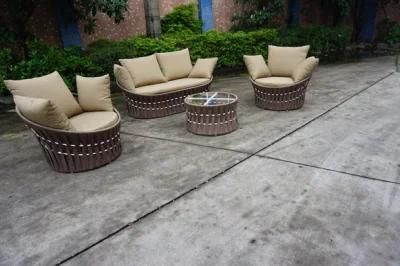 Cafe Patio Wicker Furniture Clearance Grey Rattan Corner Sofa Set