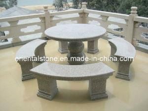 Polished Stone Seating Table Furniture for Outdoor