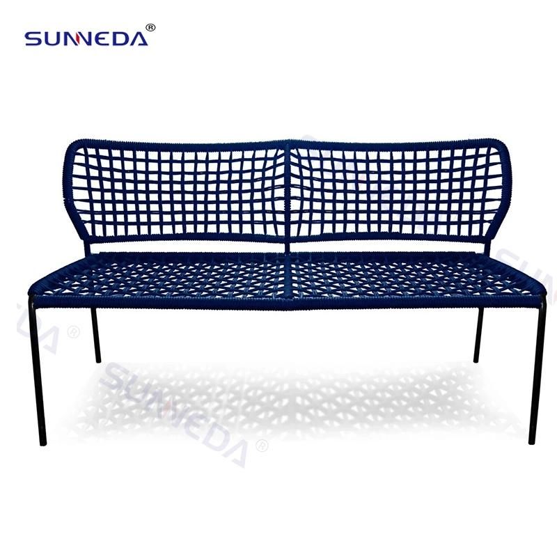 Outdoor UV Long Sofa with Rock Table Garden Furniture