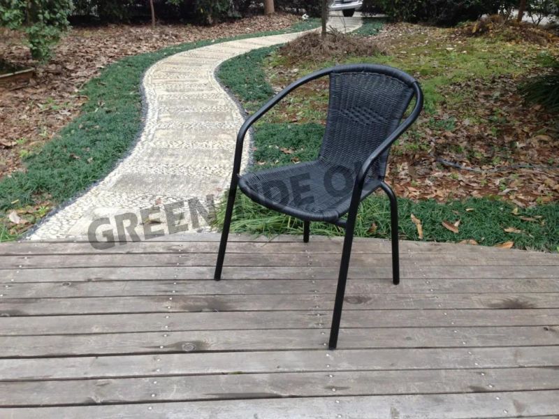 Outdoor Garden Patio Furniture Rattan Wicker Stack Chair