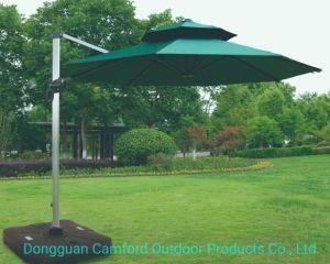 Aluminum Parasol / Stainless Steel / Teak