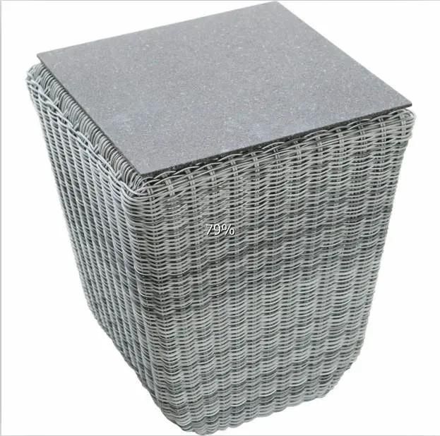 Combination Unfolded Darwin or OEM Grey Sofa Corner Rattan Garden Furniture