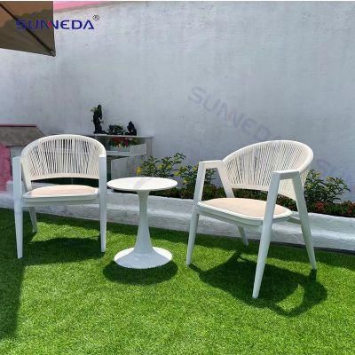 High Quality Villa Balcony Commercial Outdoor Furniture Wicker Garden Table Set