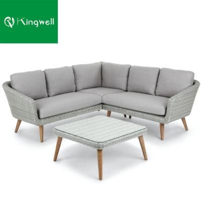 Brand New Trendy Garden Lounge Set Aluminum Frame Waterproof Sofa Use on Outdoor
