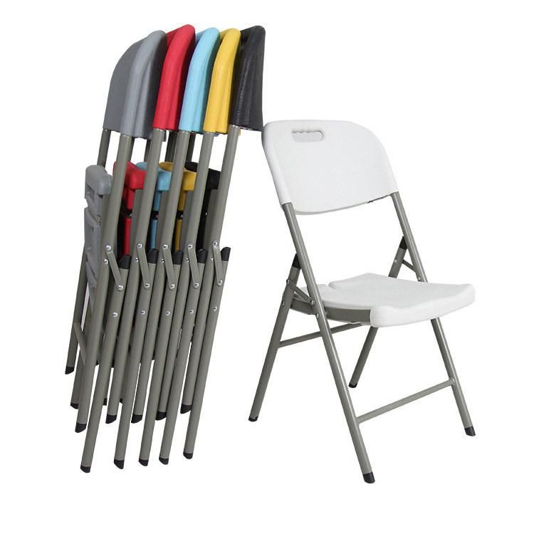 Cheap Price Colorful Hotel Plastic Frame Dining Chair Folding Chair