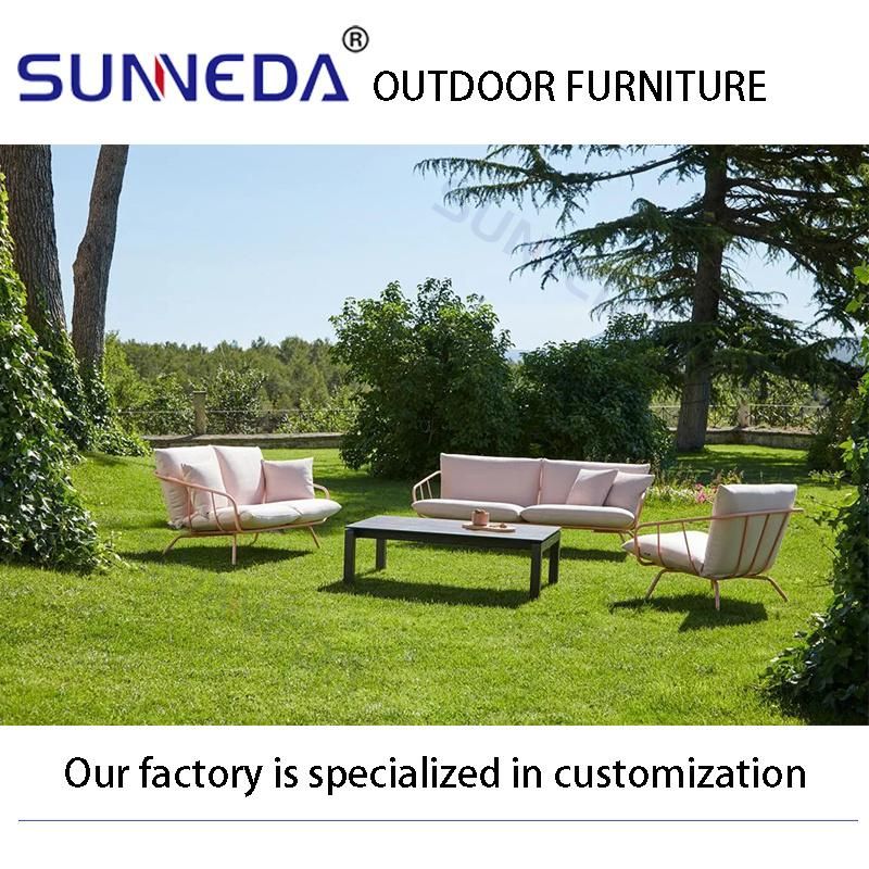 Customize Durable Fashion Patio Dining Picnic Hotel Restaurant Outdoor Sofa Furniture