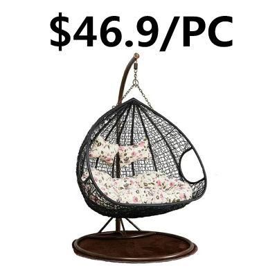Wholesale Newest Style Home Outdoor Rattan Wicker Hanging Swing Chair