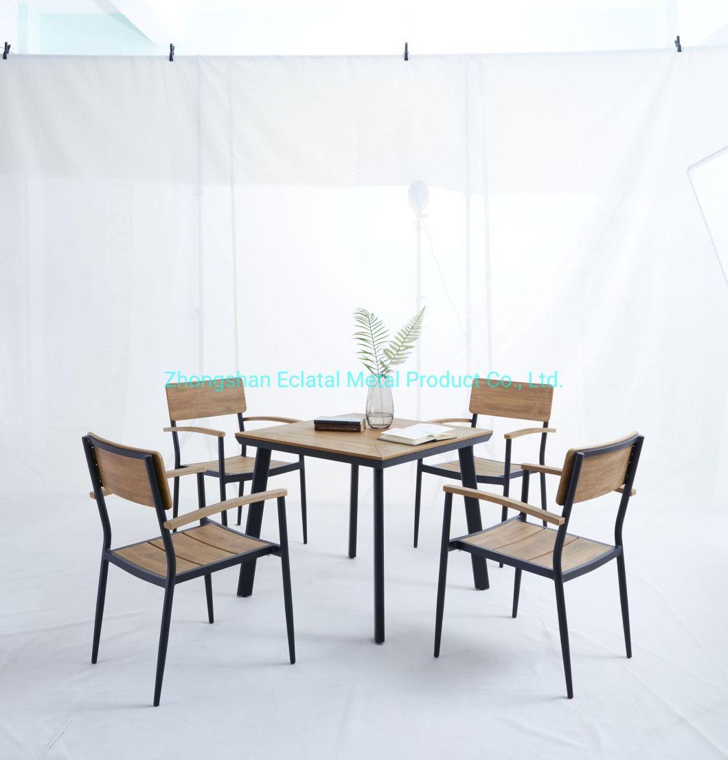 4 Seat Garden Chair and Table Aluminum Outdoor Garden Sets Dining Furniture Sets Dining Sets