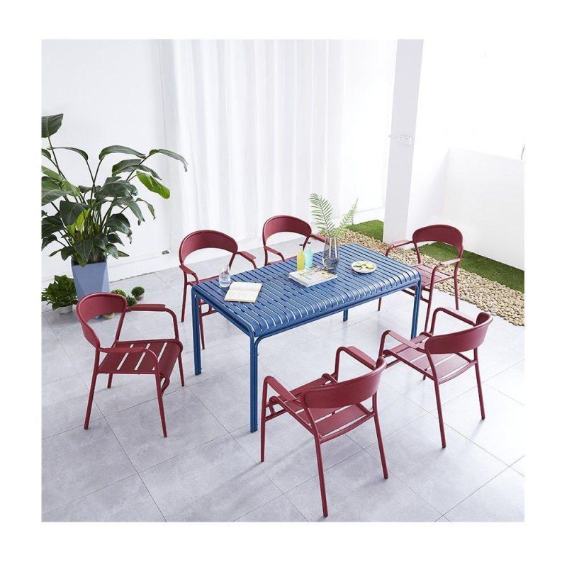 Wholesale Aluminum Outdoor Modern Side Table Europe Anti Rusty Outdoor Table