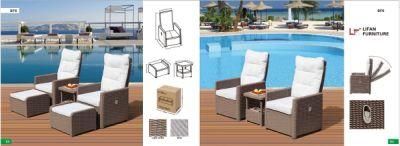 Garden Wicker Rattan Set/ Outdoor Loveseat Cushioned Seat