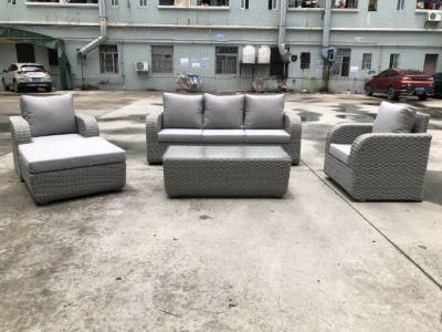 Waterproof Darwin or OEM by Sea Black Sofa Outdoor Rattan Sectionals