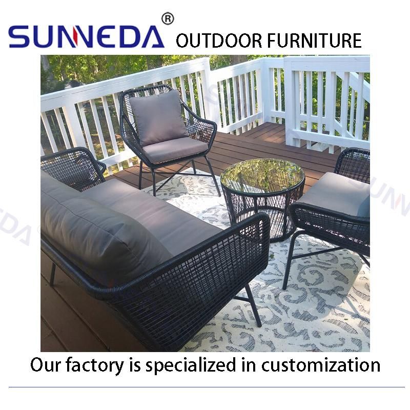 Durable Glass Coffee Table with Suction Cup to Prevent Falling