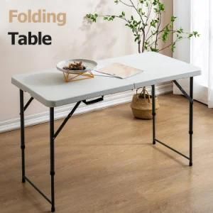 Uplion Aluminum Folding Table Adjustable Height Lightweight Portable Camping Table for Picnic Beach