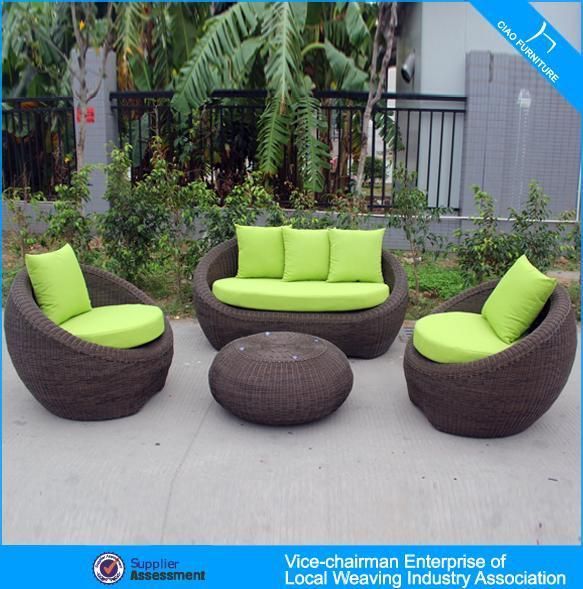 2016 Hot New Style Wicker Sofa Set for Patio Furniture