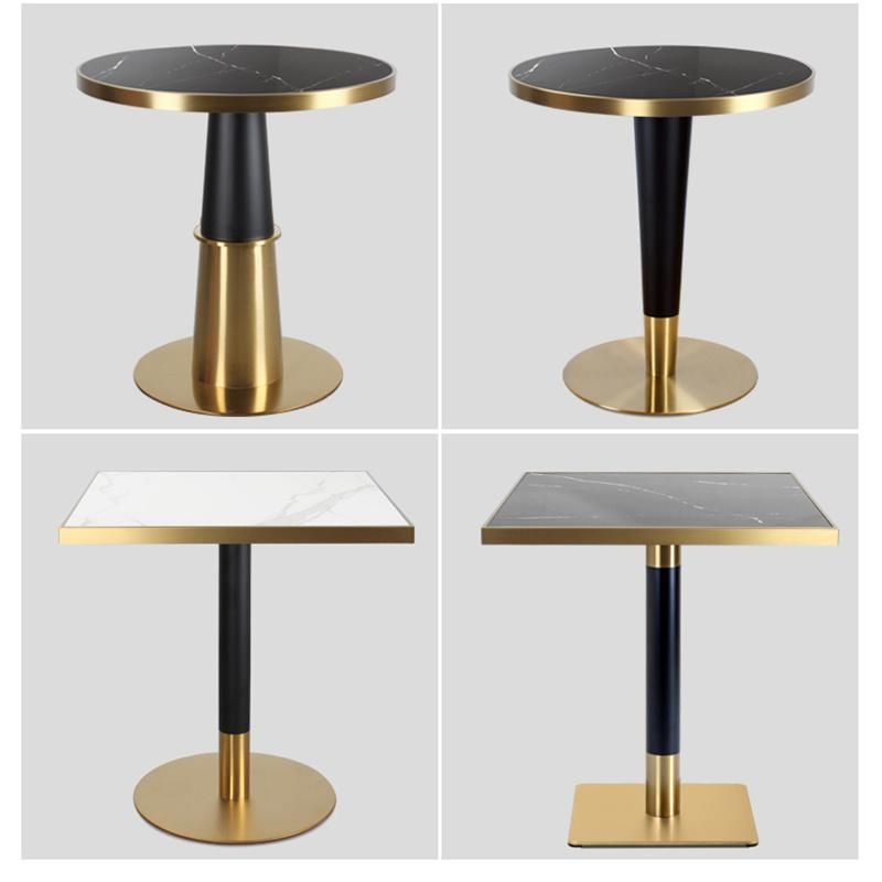 Luxury Round Living Room Furniture Modern Gold Coffee Table Metal Round Table Luxury Marble Acrylic Coffee Table