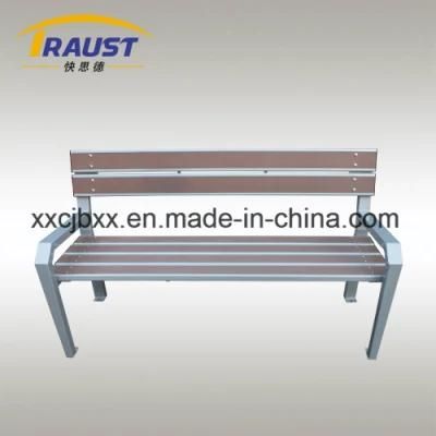 New Product Wood Plastic Garden Park Bench with Cast Iron