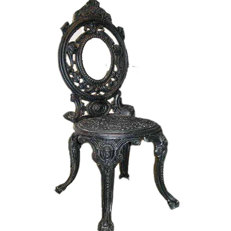 Outdoor Cast Iron Garden Park Chairs Antique Wooden Garden Bench