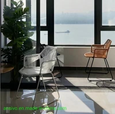 Simple Rattan Chairs for Restaurant, Cafe, Outdoor Balcony, Garden