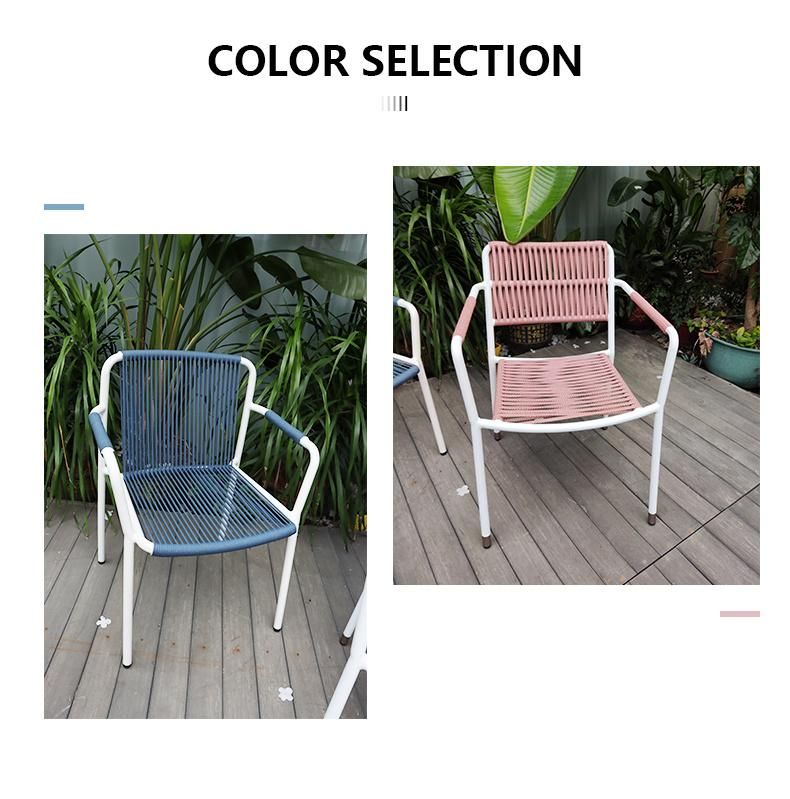 Unfolded OEM Carton Foshan Rattan Restaurant Furniture Leisure Outdoor Chair Hot Sale