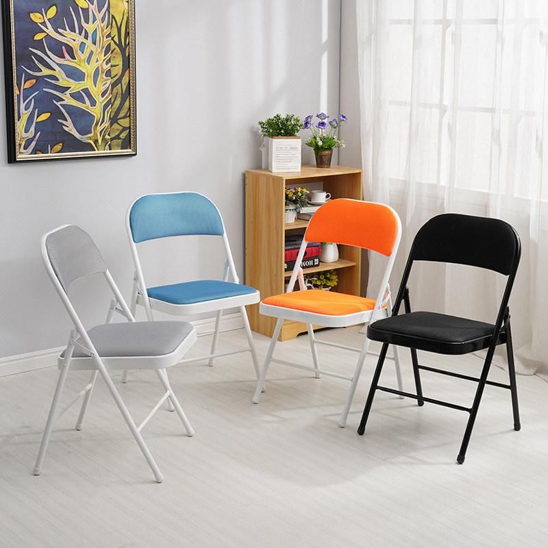 Wholesale China Factory Household Indoor Furniture Fishing Metal Folding Chair