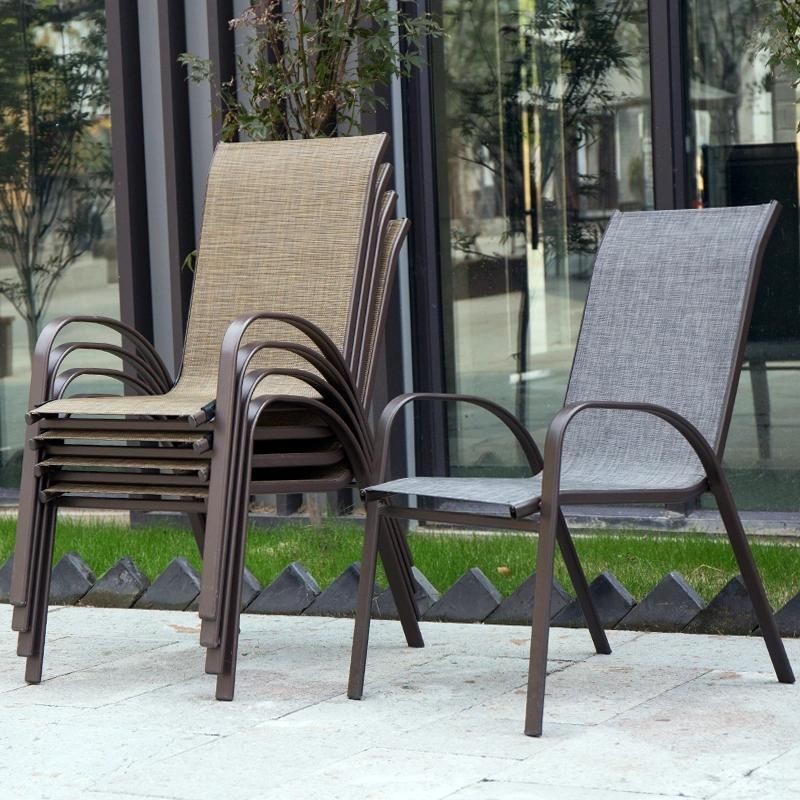 Wholesale Outdoor Single Chair with Seat and Back Palpation Teslin Mesh Taper Feet