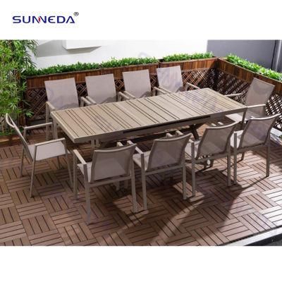 Garden Sets Aluminum Outdoor Chair Dining Furniture Sets with Table