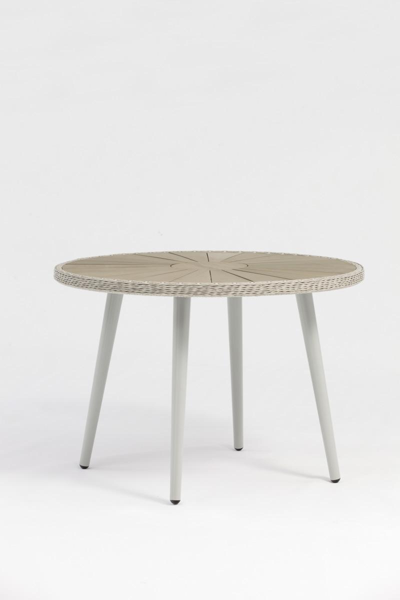 Leisure Garden Poly Wood Rattan Dining Outdoor Table