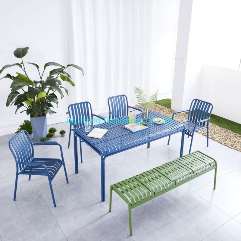 Commerical Outdoor Furniture Patio Aluminum Dining Table for Contrac Hotel Designer
