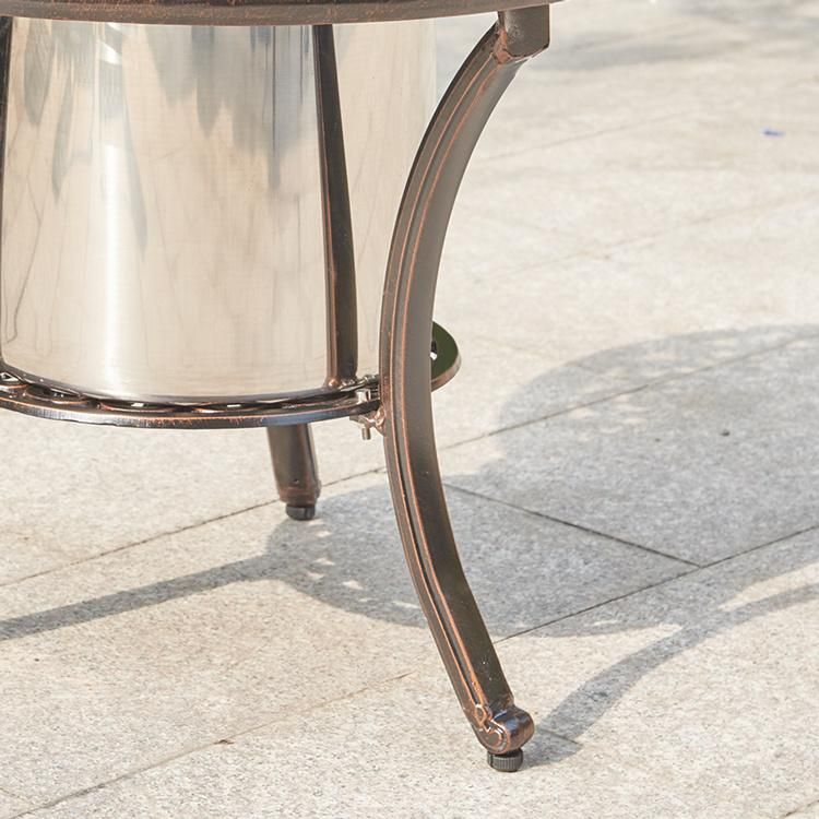 Aluminum Casting Patio Furniture Garden with Ice Bucket From China