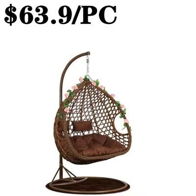 Wicker Hanging Swing Outdoor Garden PE Egg Patio Rattan Chair