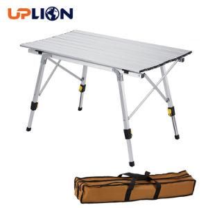 Uplion Wholesale Outdoor Aluminium Camping Table with Adjustable Legs Folding Table