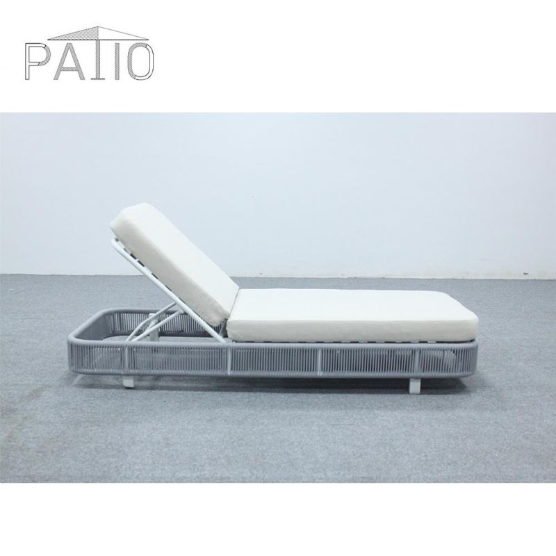 Comfortable Outdoor Furniture New Beach Rattan Chaise Lounge