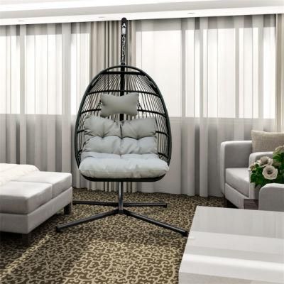 Indoor Hanging Rattan Wicker Double Seat Garden Egg Home Furniture Chair Swing