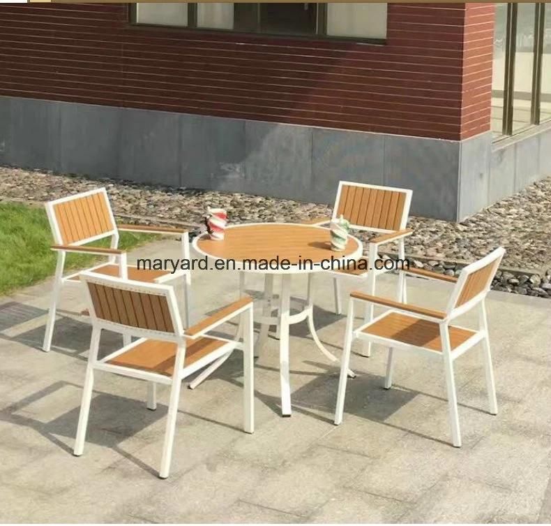 Wholesale Outdoor Garden Furniture Aluminium Wood Dining Table Sets