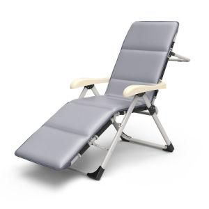 High Quality Lightweight Folding Steel Lounge Chair with Mattress