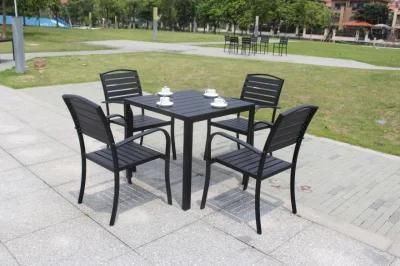 Powder Coated Black Aluminum Outdoor Furniture