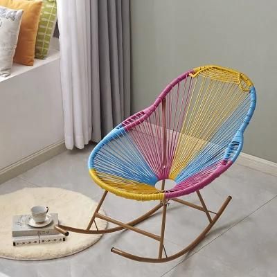 Hot Sale Factory Wholesale Recliner Wicker Balcony Rocking Chair Wicker Chair Outdoor Leisure Chair